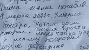 Drama unei familii din Ucraina. Ce bilet a primit Dima despre moartea mamei sale