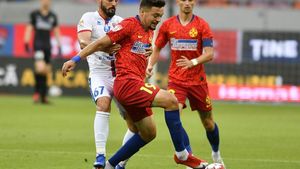 Victorie lejeră cu moldovenii și FCSB urcă pe primul loc în Liga 1!