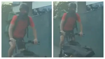 Atac în plină zi, în București. Două femei au fost agresate de un biciclist care purta cagulă