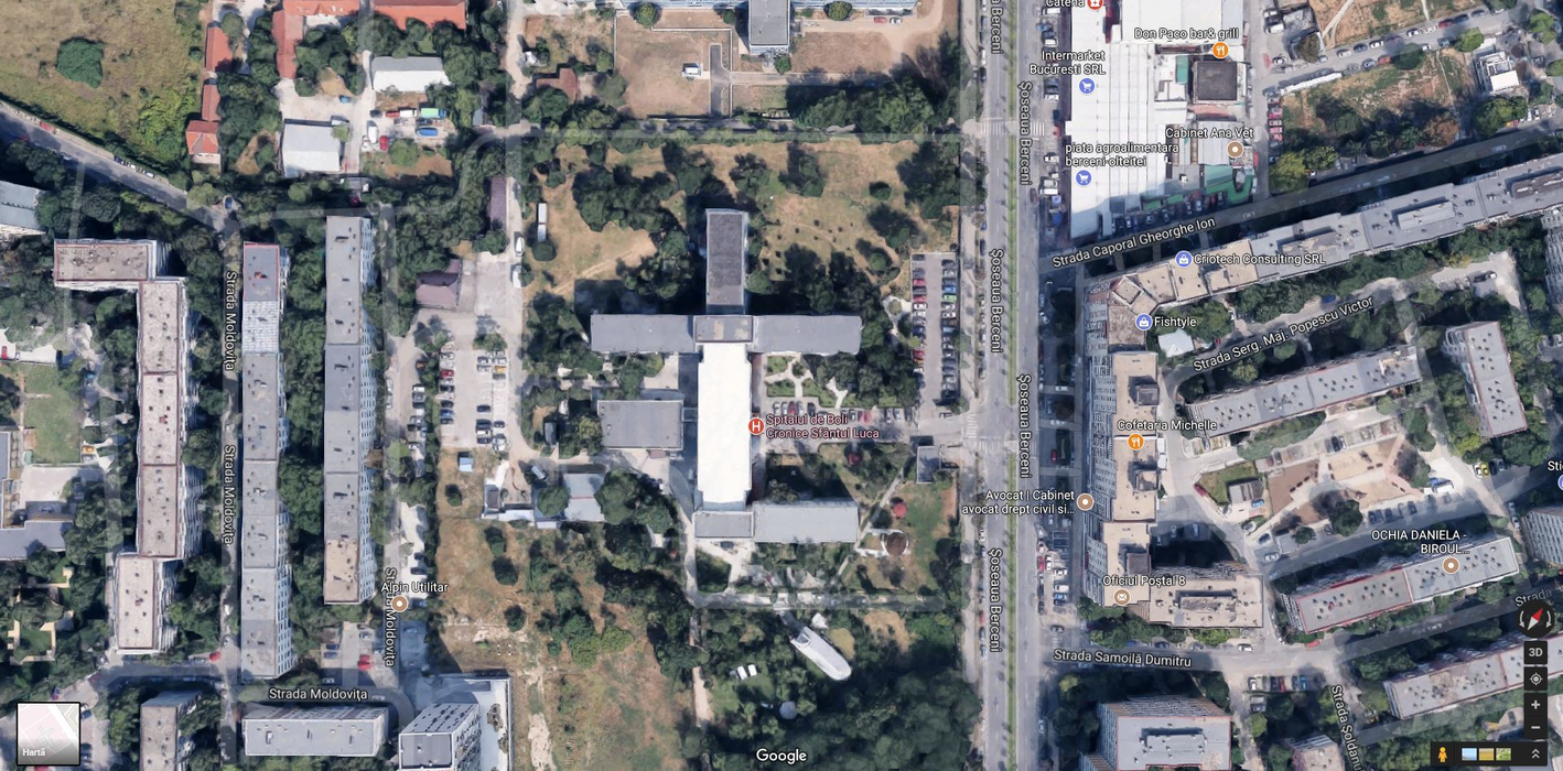 Spitalul în care este internată Denisa are formă de cruce