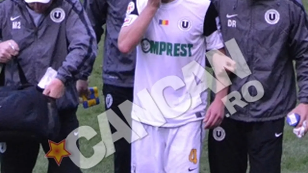 Capitanul U Cluj la un pas sa-si piarda un ochi