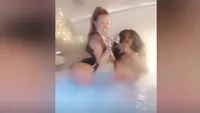 Video incendiar cu Laurette, o amică și fotbalistul lui Dinamo în jacuzzi! Reacția mulatrei: ”A făcut-o în glumă!”