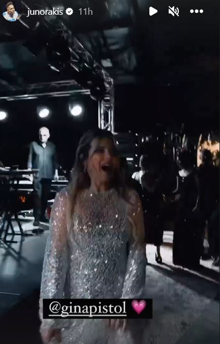 Gina Pistol a dansat la petrecere