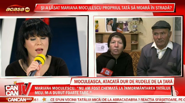 Rudele de la ţară ale Marianei Moculescu o acuză că nu a avut grijă de tatăl ei şi i-a vândut apartamentul!