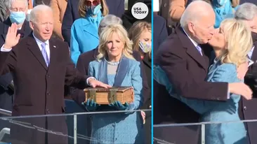 Joe Biden a jurat pe o Biblie veche de 120 de ani. Detaliu de pe copertă și povestea impresionantă a cărții