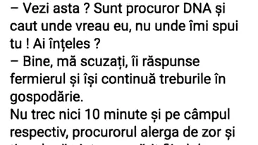 Bancul de weekend | Fermierul și procurorul DNA
