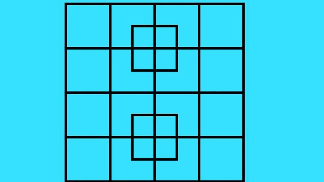 Test de inteligență | Câte pătrate sunt, de fapt, în această poză?