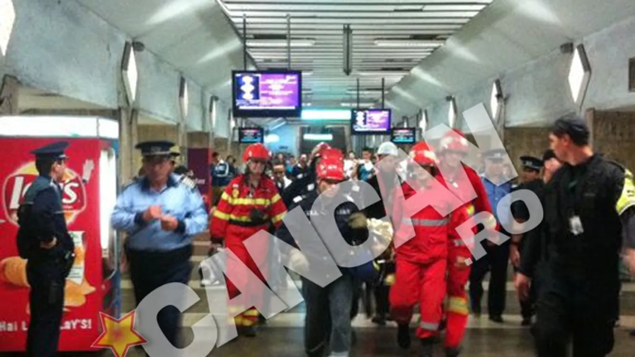 Primele imagini cu femeia care s-a aruncat in fata metroului in statia Dristor 1