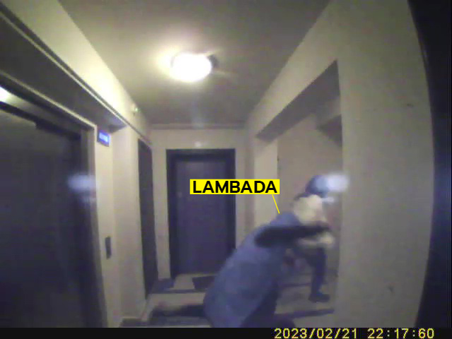 Lambada alunecă (Foto: captură video)
