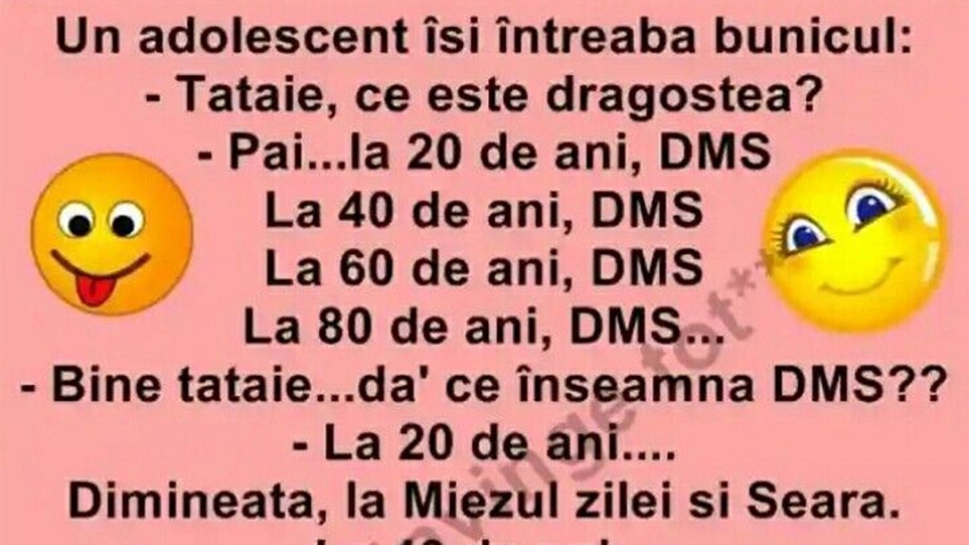 Bancul sfârșitului de săptămână | "Tataie, ce este dragostea?"