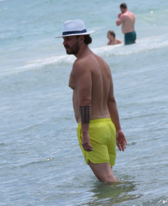 Bogdan Vlădău a cam dezamăgit pe plaja din Mamaia