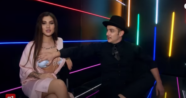 Ce nu s-a văzut la Tv. Vlad Drăgulin a atins-o în zonele intime pe Bia Khalifa, la iUmor VIDEO