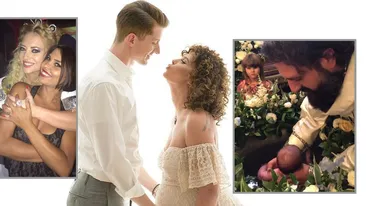 Andreea Popescu și-a botezat fiul! Imagini emoționante din timpul slujbei și ținuta superbă pe care a îmbrăcat-o fosta dansatoare a Deliei