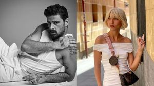 Bogdana Tancău l-a dus pe Michele Morrone la spectacolul Monicăi Odagiu. Reacția virală a actriței: ”Te pupă fata!”