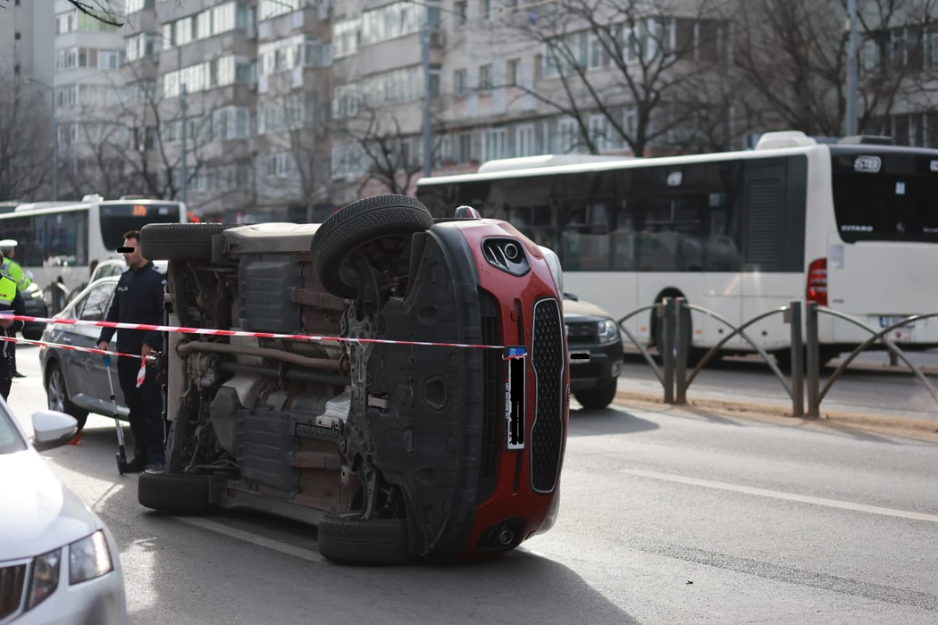 Accident rutier grav în Capitală, în zona Spitalului Colentina! Șase mașini implicate în impact + trafic blocat