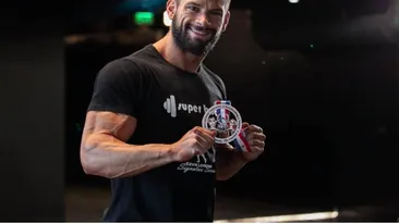 Săptămâni de foc pentru culturistul Florin Damșa! Medalie europeană chiar la Sibiu