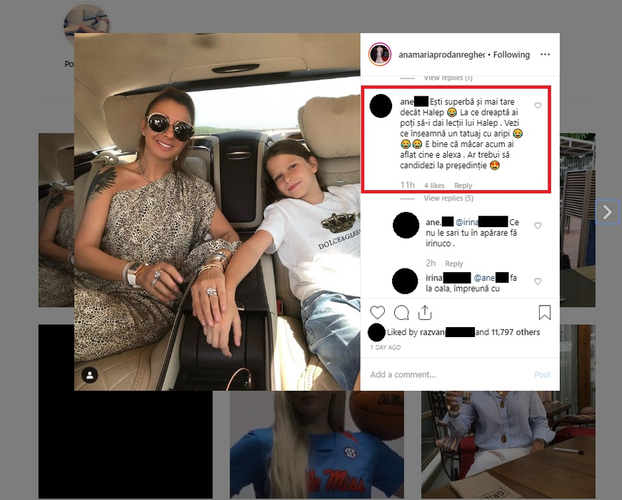 Gestul subliminal făcut de Anamaria Prodan la câteva ore după ce i-a dat un pumn în față lui Dan Alexa