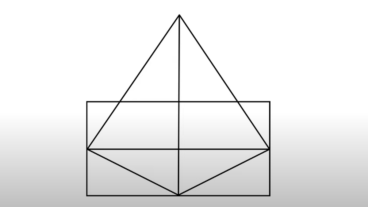 Test de inteligență | Câte triunghiuri sunt, în total, în această imagine: 11, 13, 15 sau 17?