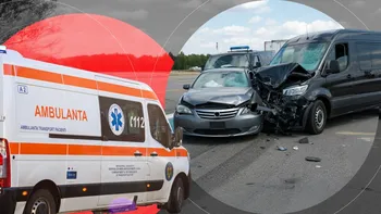 Tragedie pe DN 2B, în Brăila. Doi soți au murit după impactul frontal dintre o mașină și un microbuz. Alte patru persoane sunt rănite