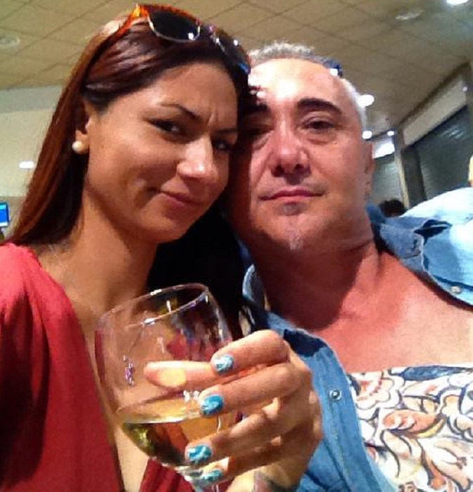 Cristina Boroiban şi Fausto Berdini au împreună o fetiţă, pe Desirè. Sursa foto: Facebook