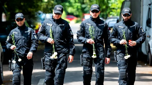 Colegii polițistului ucis de Marcel Lepa au făcut un gest emoționant: ”Trebuie să-i spunem că l-am prins”