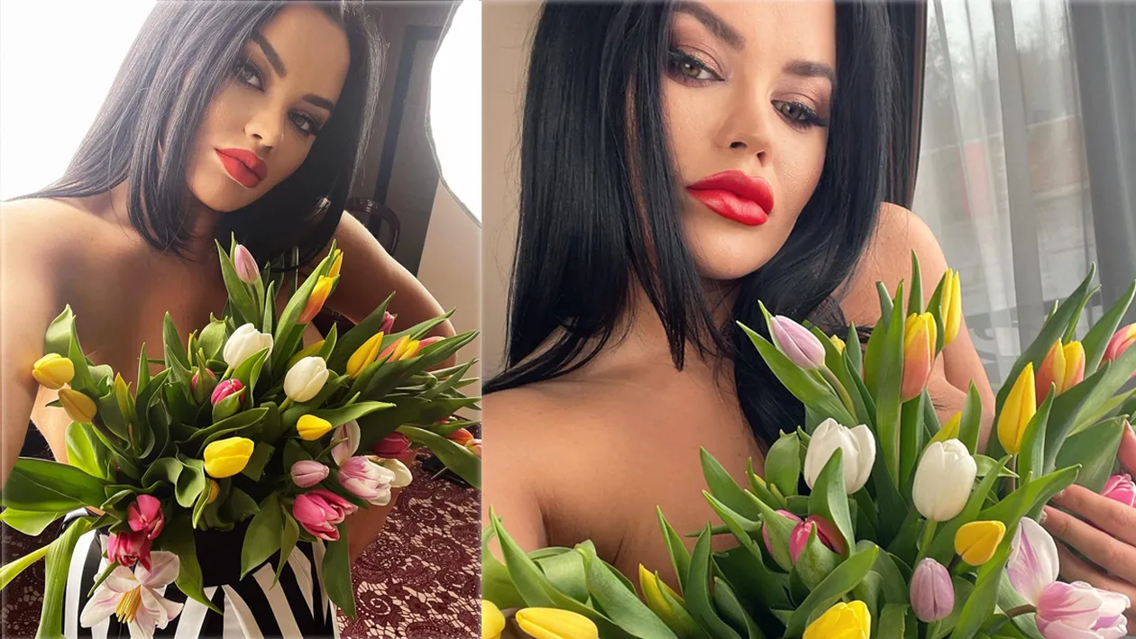 Carmen de la Sălciua i-a înnebunit pe bărbați cu un selfie în care apare într-o pijama sexy | FOTO