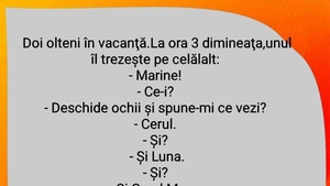 BANCUL ZILEI | Doi olteni în vacanță