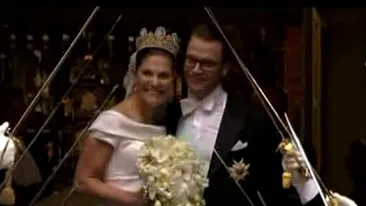 VIDEO Nunta cu stil in Suedia! Printesa Victoria s-a maritat!