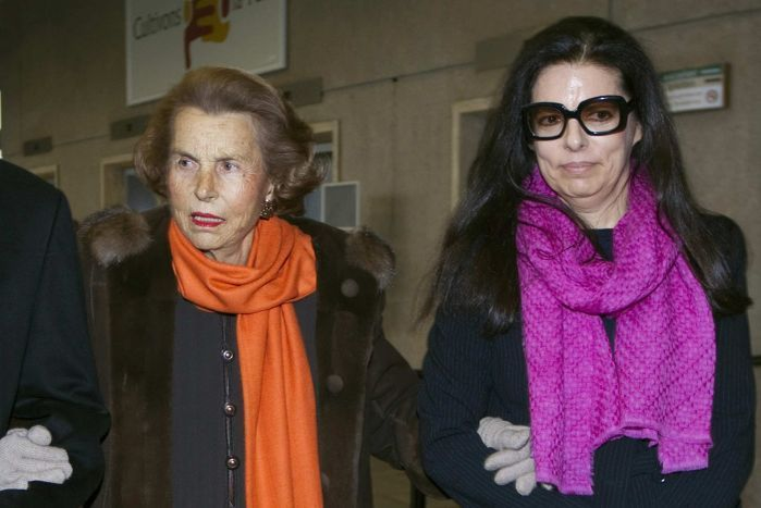 Liliane Bettencourt şi fiica ei, Francoise Bettencourt Mayers