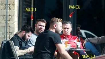 Dinamovistul şi ”sufletul” Rapidului s-au combinat la ”una mică”. Mutu & Pancu, ”prânz corect”, cu bere şi…