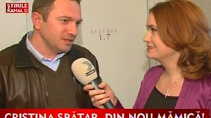 VIDEO Sotul Cristinei Spatar, Alin Ionescu, are grija de fiica abia nascuta: "Am vorbit cu un agent sa n-o lase sa plece la discoteca"