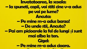 BANC | Învățătoarea, la școală: "Ia spuneți, copii, voi știți cine v-a adus pe voi pe lume?"