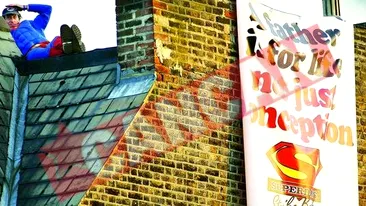 Protestul tatilor divortati, pe acoperis