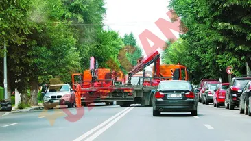 Masinile au fost luate cu asalt pe Calea Floreasca