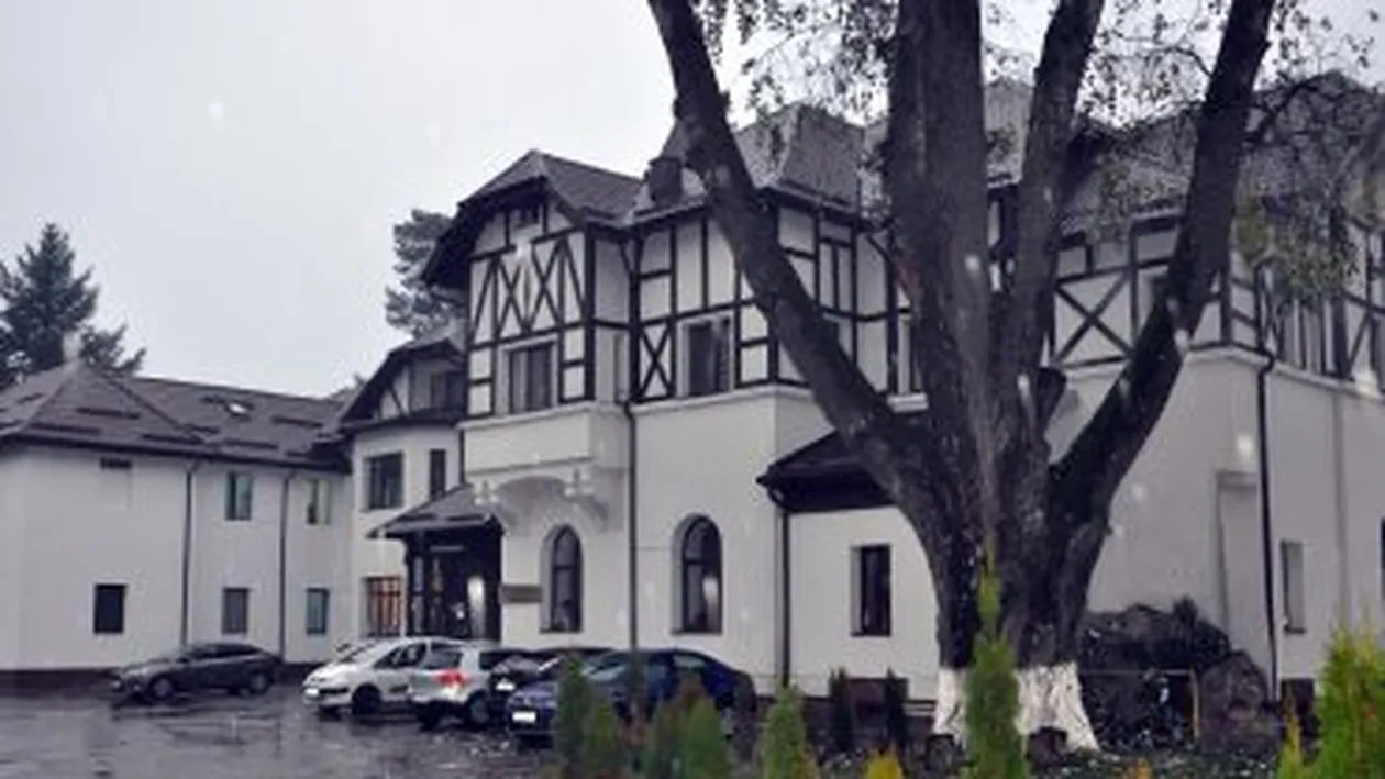 Panică la Spitalul de Psihiatrie Voila din Prahova! Un urs a intrat în curte, după ce a sărit peste un gard de beton