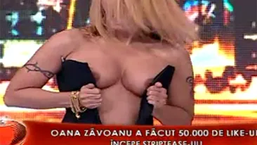 Incredibil, dar adevărat! Oana Zăvoranu a făcut striptease în direct! A rămas în sânii goi la TV!