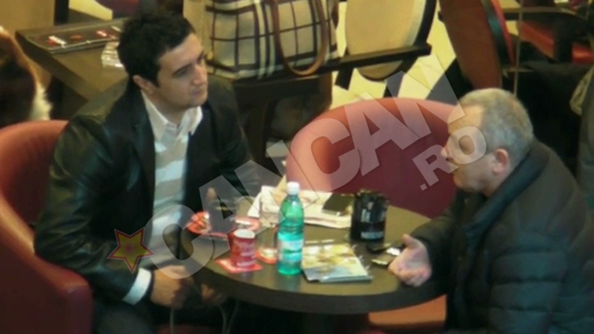 VIDEO Lucian Becali nu este la fel de vorbaret la intalnirile de afaceri! Mut in fata unei cafele