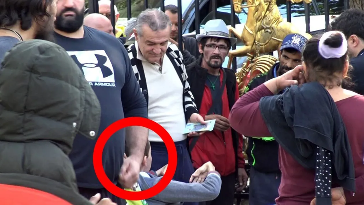Imagini fabuloase! Câți lei i-a dat Gigi Becali acestui băiețel cu handicap