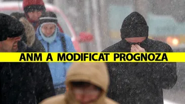 ANM a modificat prognoza! Schimbare drastică a vremii și fenomene meteo extreme