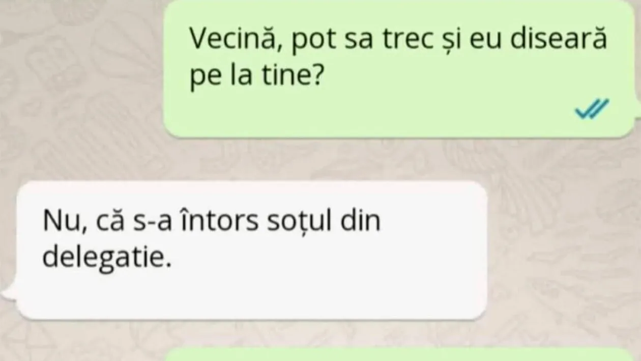 BANC | Vecină, pot să trec și eu diseară pe la tine?