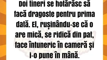BANCUL ZILEI | Doi tineri se pregătesc să facă dragoste pentru prima dată