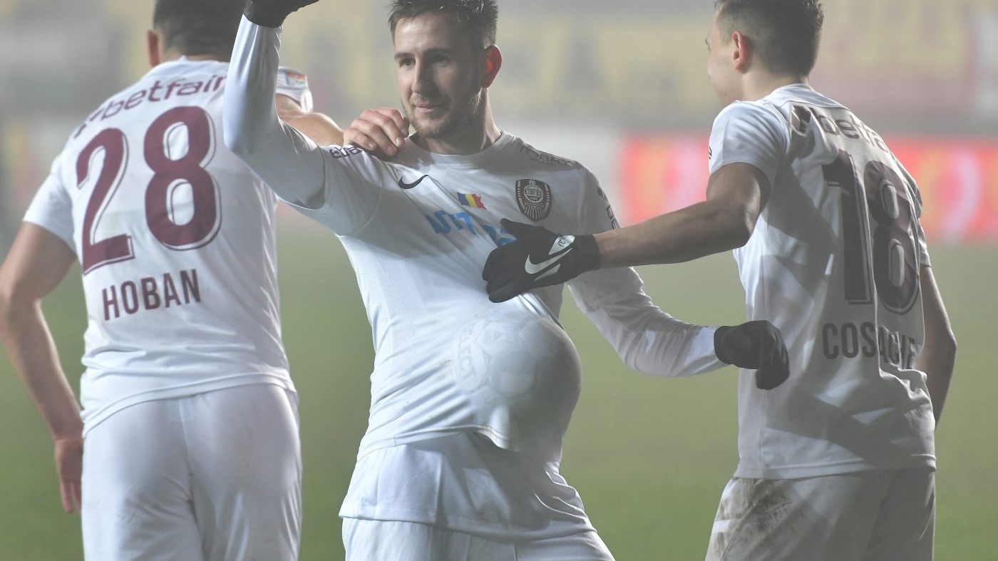 CFR Cluj învinge Chindia și revine la un punct în spatele FCSB-ului!