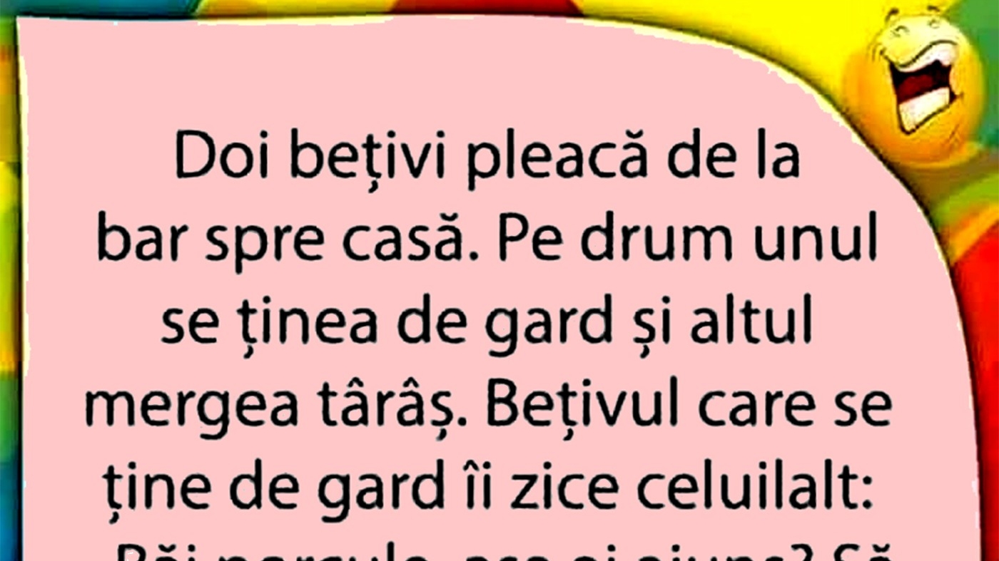 Bancul de weekend | Doi bețivi pleacă de la bar spre casă