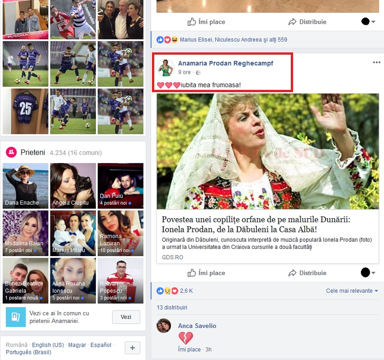 Anamaria Prodan, gest emoționant cu trei zile înainte de pomana mamei sale. Ți se rupe inima