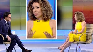 Carmen Brumă, invitată în emisiunea lui Mihai Gâdea de la Antena 3. Detaliul halucinant observat de telespectatori când iubita lui Mircea Badea s-a așezat pe scaun