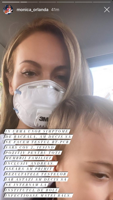 Alin Cocoș, Monica Orlanda și fiul lor au fost depistați pozitiv cu virusul SARS-CoV-2. Adelina Pestrițu este o bună prietenă a familiei lor