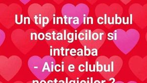 BANCUL ZILEI | Un tip intră în clubul nostalgicilor și întreabă: ”Aici este clubul nostalgicilor?”
