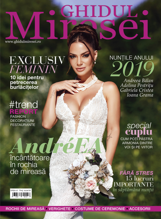 Andreea Antonescu, pictorial pentru revista Ghidul Miresei.