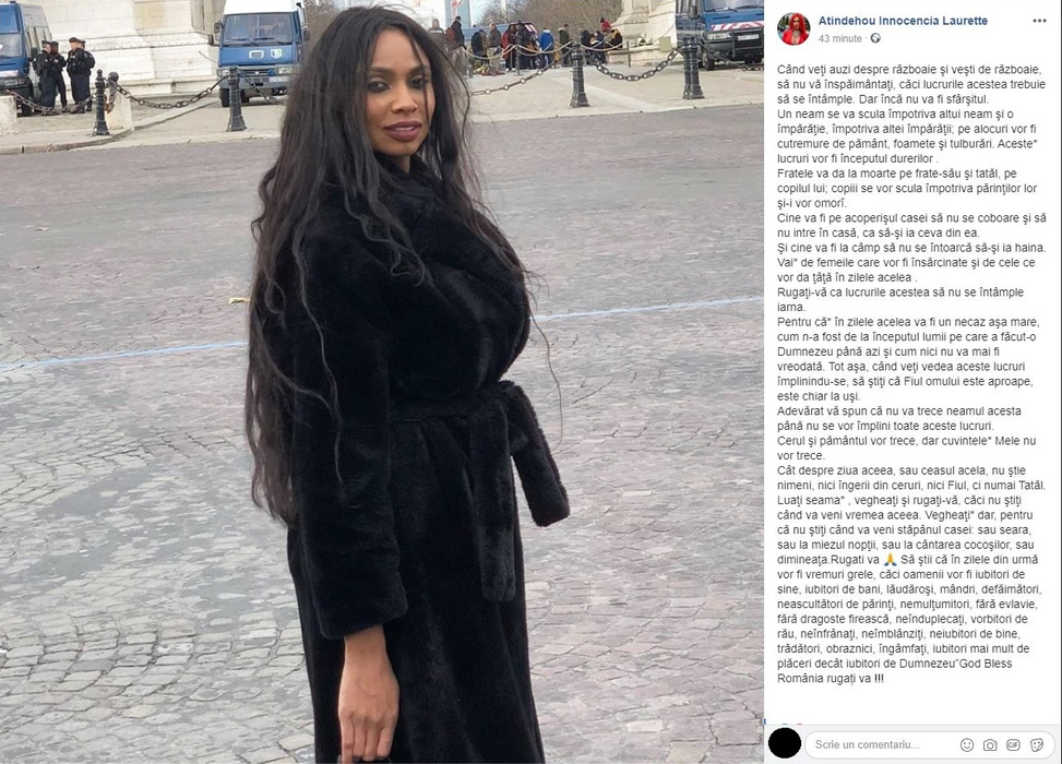 Laurette, apel disperat pe Facebook din cauza coronavirusului: “Rugaţi-vă ca lucrurile acestea să…”