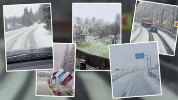 Ninge ca-n mijlocul iernii în România. Care sunt orașele afectate